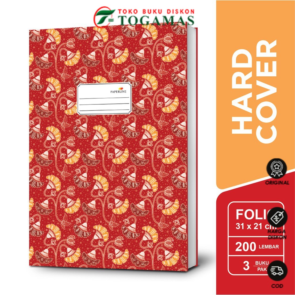 

BEST SELLER !! BUKU HARDCOVER FOLIO HC 200 PAPERLINE