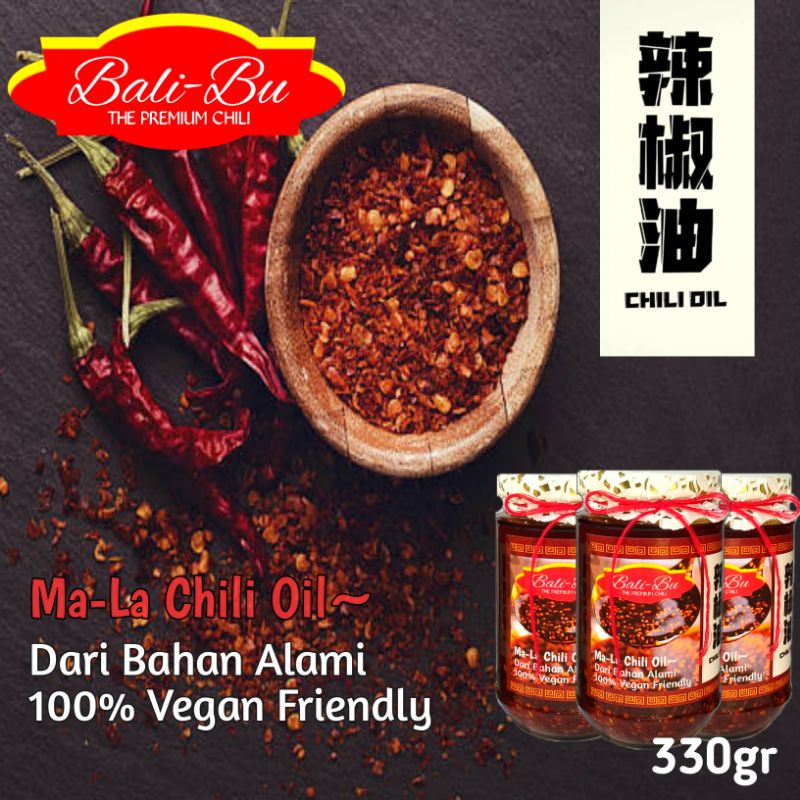 

BALI-BU CHILI - AROMA MALA CHILI OIL ALA SZECHUAN HALAL 200gr