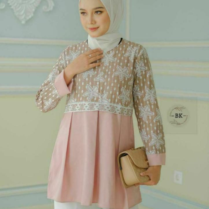 Bagus Banget.. Blouse Batik Wanita Terbaru Atasan Batik Wanita Batik Kerja Wanita Lengan Panjang Bat