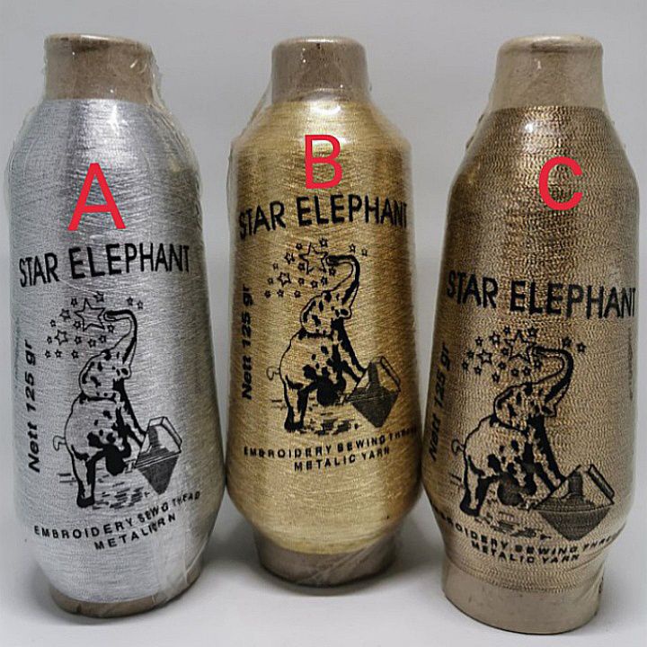 benang bodrel/ benang mas polyester cap gajah 165 gram untuk 1 biji / kebutuhan menjahit/ peralatan 