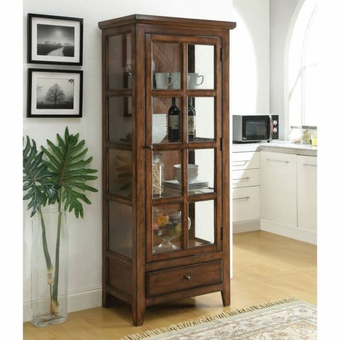 lemari kaca pajangan bufet pajangan