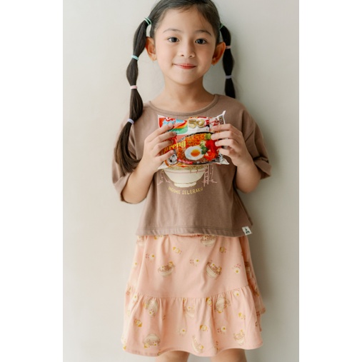 Bohopanna X Indomie 5-12 Tahun Crop Emily Top / Emily Skirt Anak Perempuan CBKS