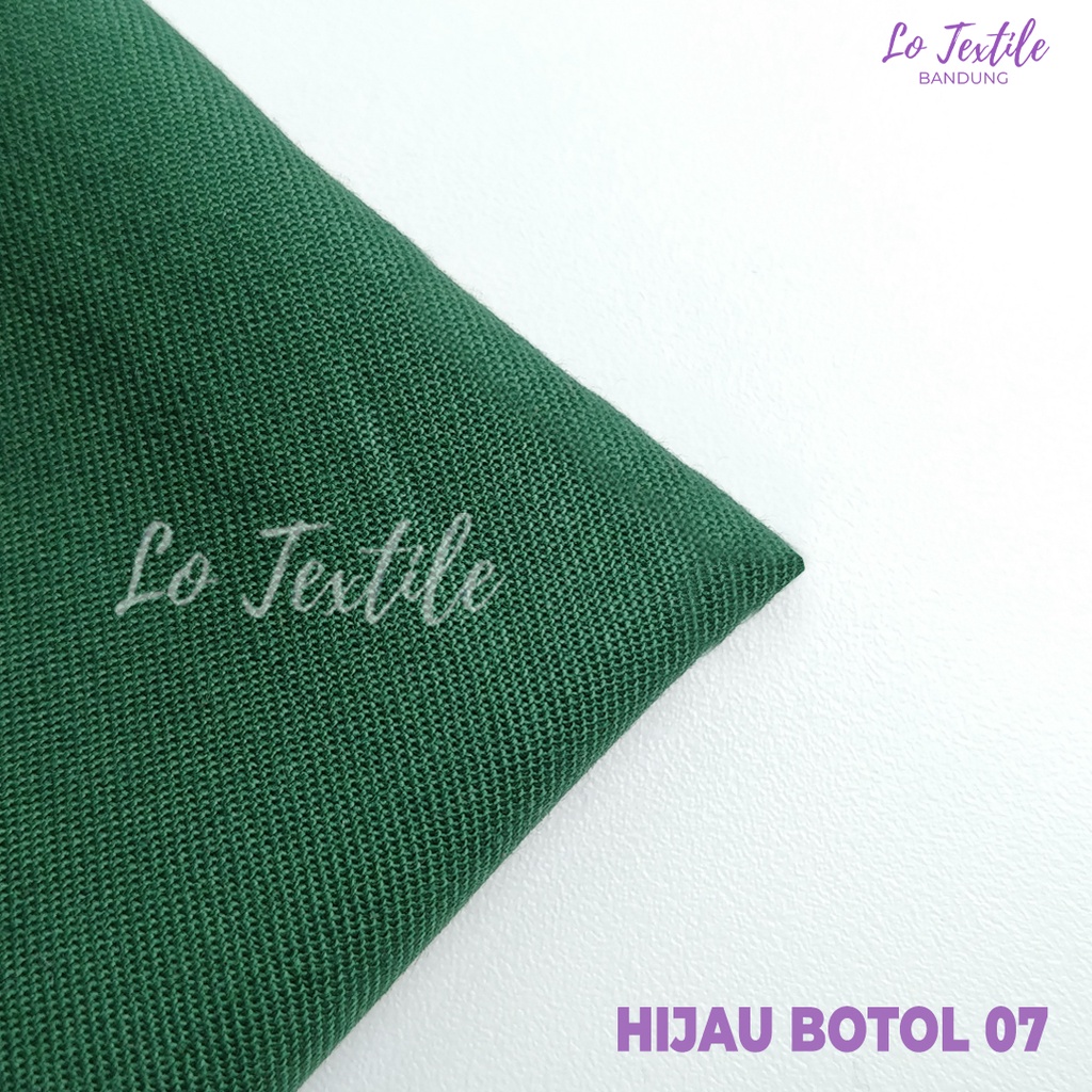 Kain Katun Toyobo Fodu Premium 0.5 Meter (Seri 1) - Bahan Katun Podu Cotton Koko Gamis Meteran-Hijau Botol - 07