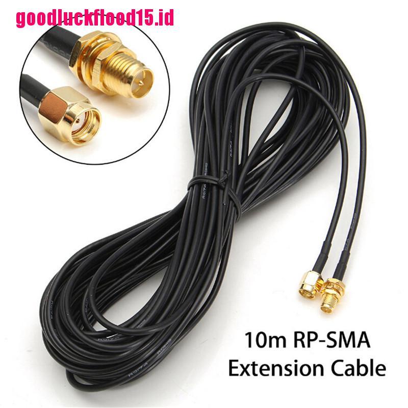 {LUCKID}10M/33ft Antenna Connector RP-SMA Extension Cable Cord For WiFi Wireless Router