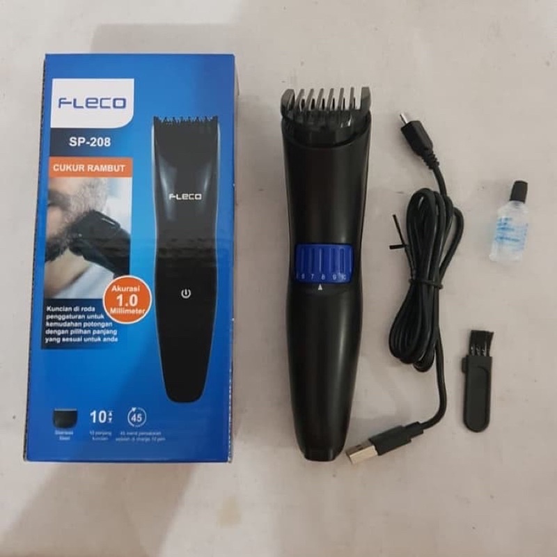 GROSIR ALAT CUKUR RAMBUT FLECO CLIPPEF PORTABLE CHARGER SP-208