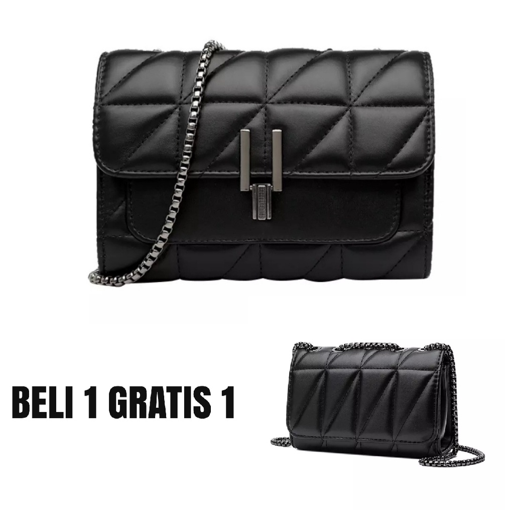 NEW PRODUK...!! COD BELI 1 GRATIS 1 TAS SELEMPANG WANITA simple elegan