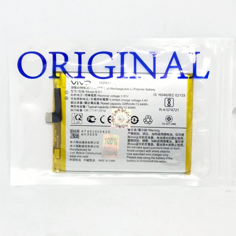 Original 100% Baterai Vivo B-E1 Y71 battery hp