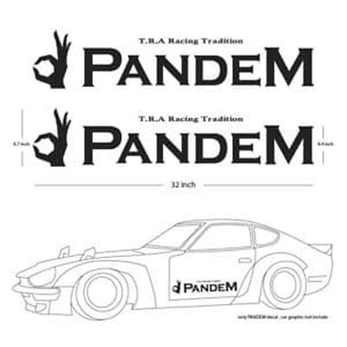 Stiker Pandem Rocket Bunny JDM Side Body Pairs