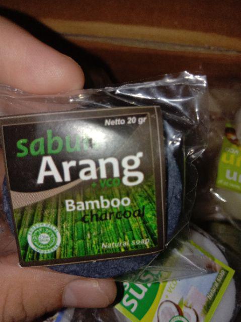 Sabun Arang Bambu + virgin coconut oil (VCO) | Shopee Indonesia