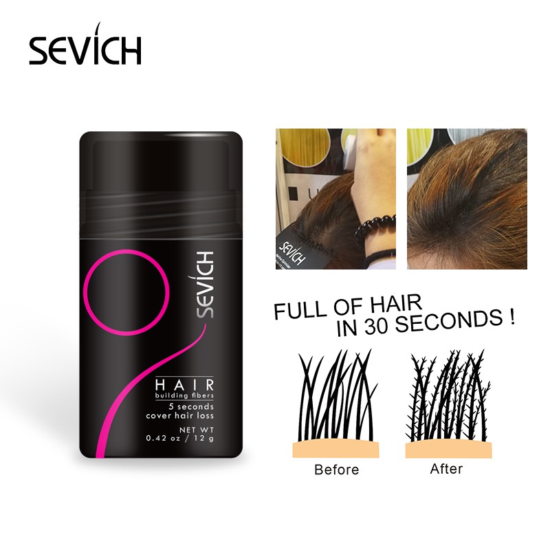 Sevich Pewarna  rambut  bubuk serat rambut  12g bisa 