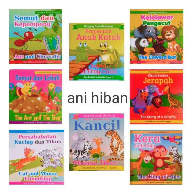 buku cerita anak dua bahasa Glossy Daffa media