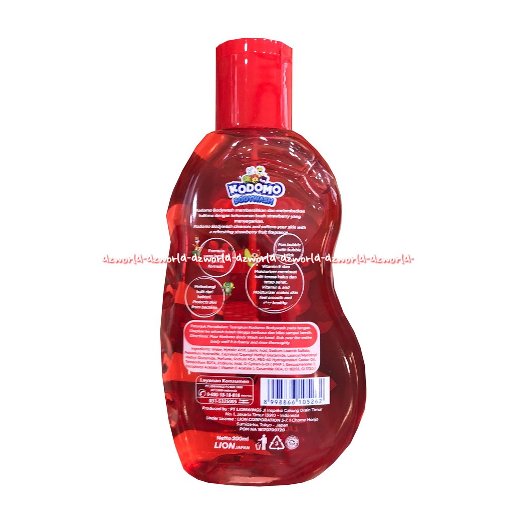 Kodomo Body Wash Bubble Stick Strawberry Sabun Mandi Wangi 200ml