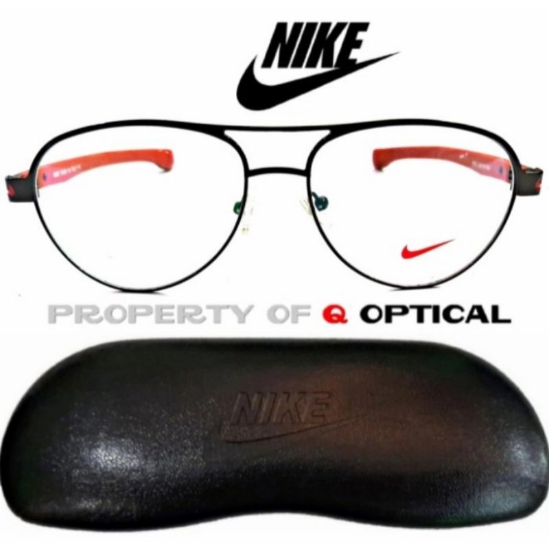 Kacamata Frame Minus Titanium Metal Nike 8005-S54 Model Aviator + Magnet