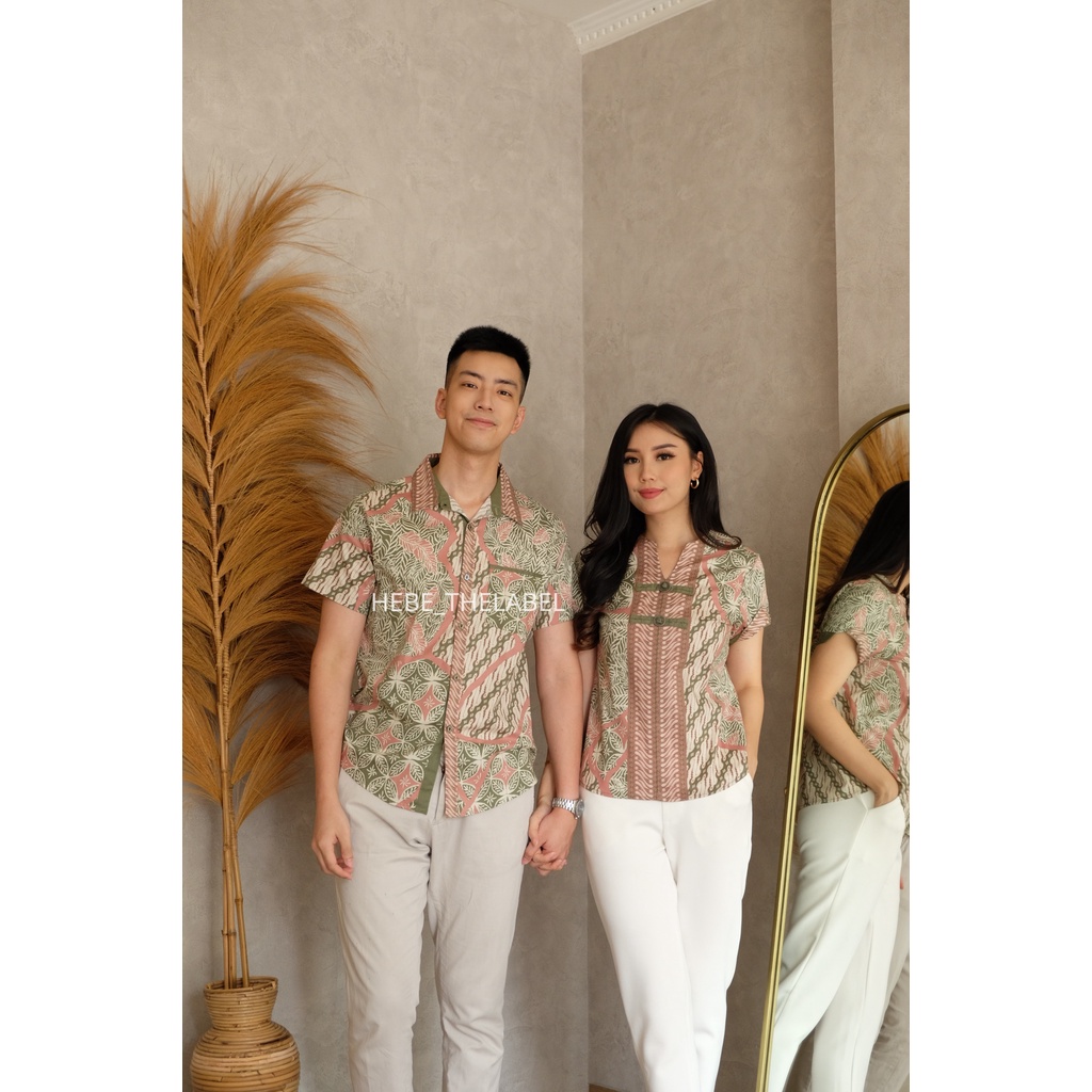 Nara Batik (Availbable Couple Pria) - Men Short-Mutia-Intan-Darcy-Jenna-Kiran-Nadine-Amber