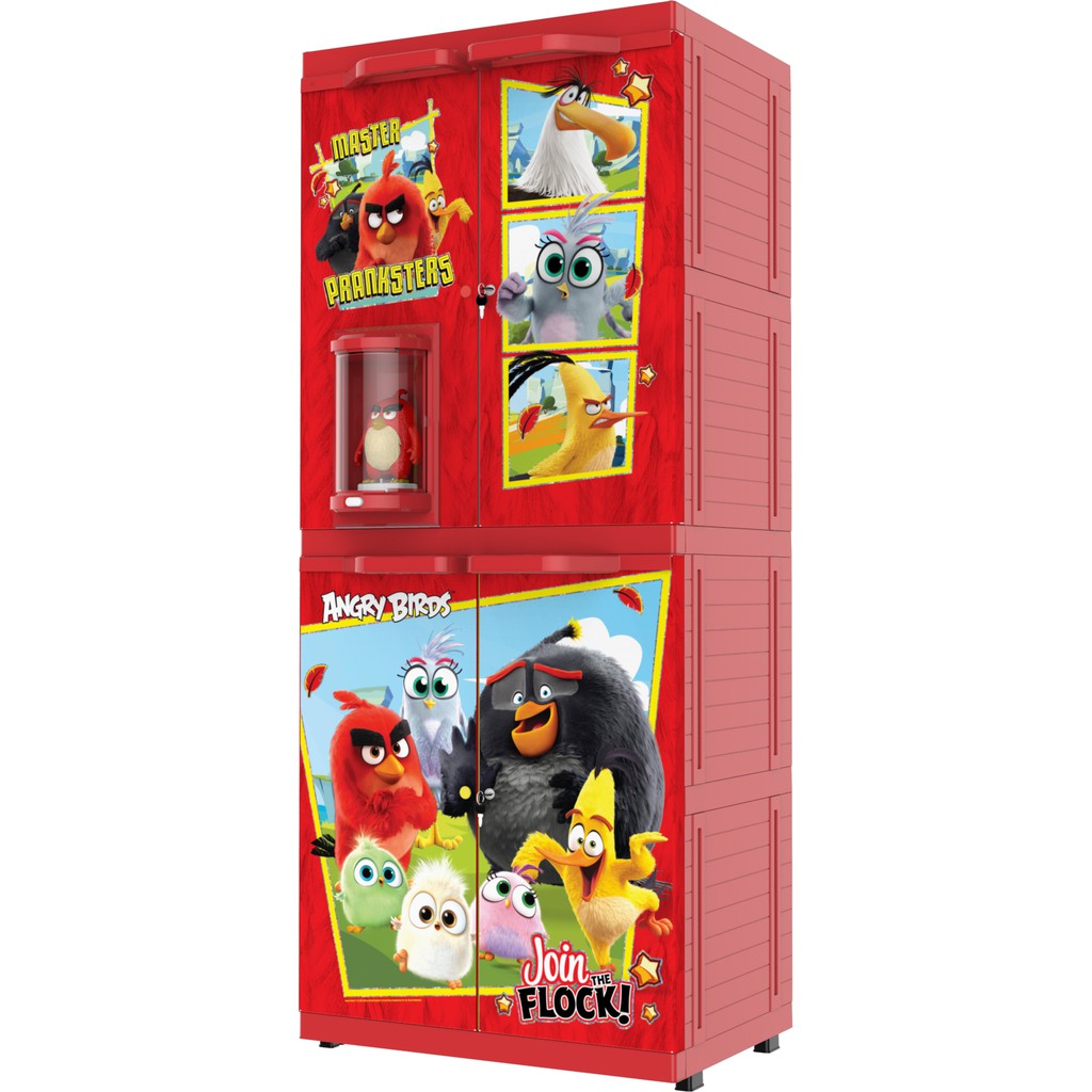 Lemari BAJU BONEKA ANAK  Doll with LED Night Lamp Tempat Penyimpanan Baju Rak Serbaguna Lemari Pakai