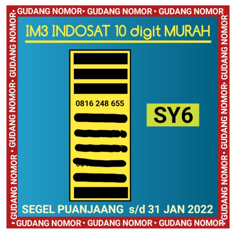 INDOSAT 10 DIGIT 4G LTE | IM3 10 DIGIT 4G LTE | NOMOR CANTIK 10 DIGIT INDOSAT IM3 4G LTE MURAH SY6