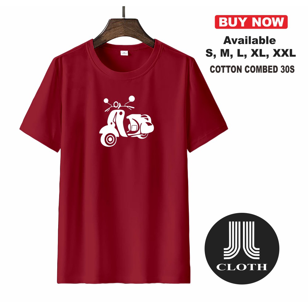 T SHIRT KAOS VESPA ORIGIN / KAOS MOTIF VESPA / KAOS DISTRO