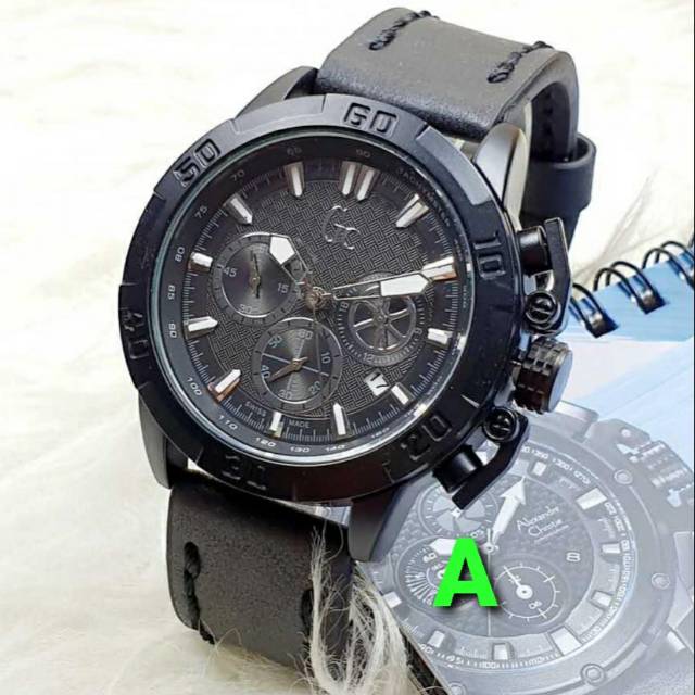 JAM TANGAN ANALOG PRIA GC Guess Collection GC1044 CHRONOGRAPH AKTIF