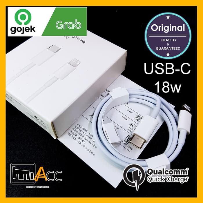 KABEL DATA IPHONE 8 X XS XS MAX 11 12 PRO MAX TYPE C TO LIGHTNING