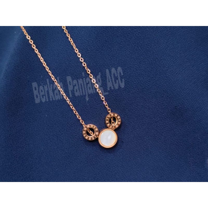 Kalung TITANIUM CRAMIC MIKY Perhiasan super berkelas fashion korea anti karat dan anti luntur ini