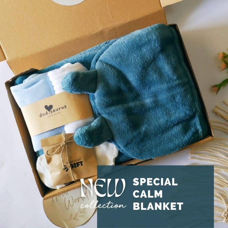 Selimut Bayi/Hampers Selimut Bayi/ Hampers Bayi Baru Lahir/ Hampers Bayi Mewah/ Kado Bayi Baru Lahir-Special Calm Blanket