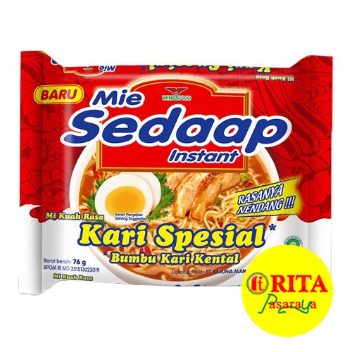 

Sedaap Mie Instan Rasa Kari Kental Special 75 Gr