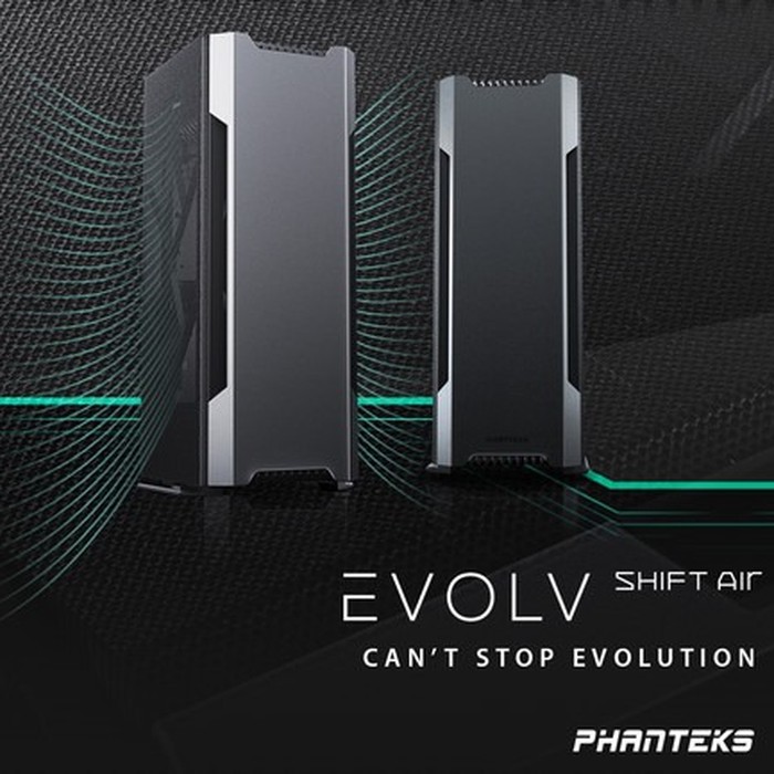 Phanteks Enthoo Evolv Shift AIR GREY Fabric Mesh Side - Mini ITX Case