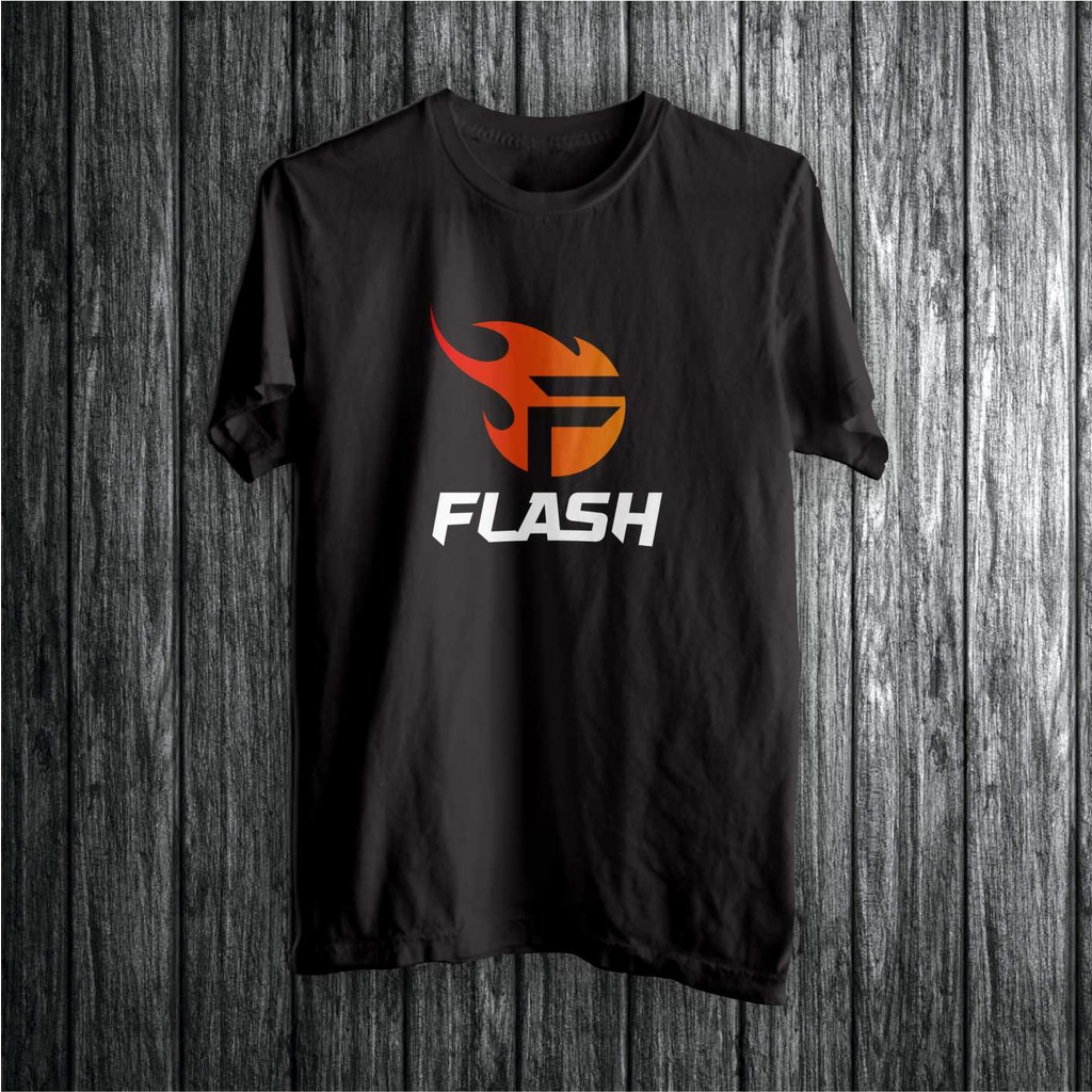 Kaos Baju Tshirt Esports Team Flash Gaming Combed 30s
