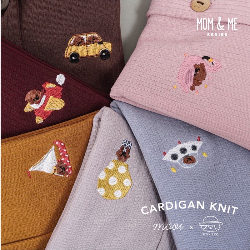 Mooi x Kelly's and Co Collaboration CARDIGAN MOM/DEWASA