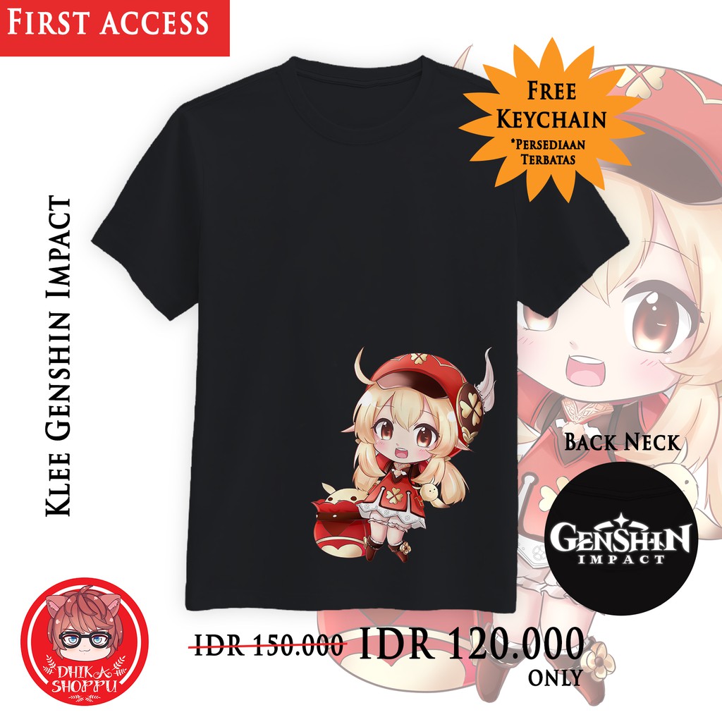 Kaos Premium Klee Genshin impact