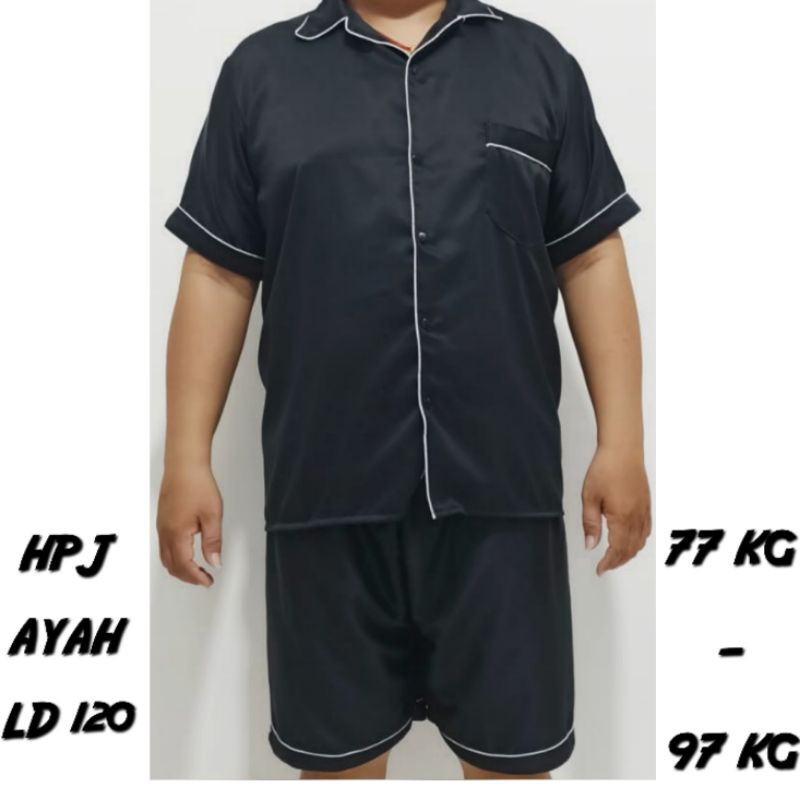 Piyama cowok JUMBO celana panjang dan pendek Set Baju Tidur Pria Setelan laki Pajamas Big size Laki