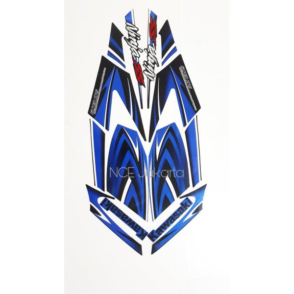 STIKER STRIPING NINJA SS 2011 BIRU