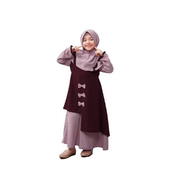 Baju Keluarga Sarimbit Carina Gamis Anak Nibras Best Seller 2021