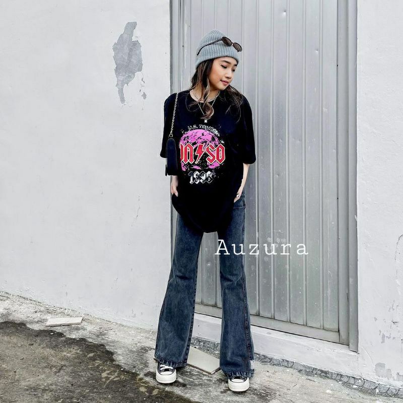 HW KULOT JEANS WANITA LOOSE