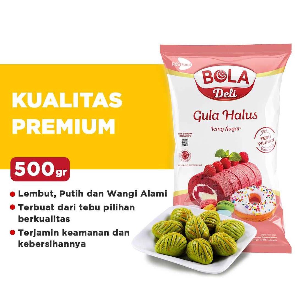 

Bola Deli Gula Halus Icing Sugar 500 Gr