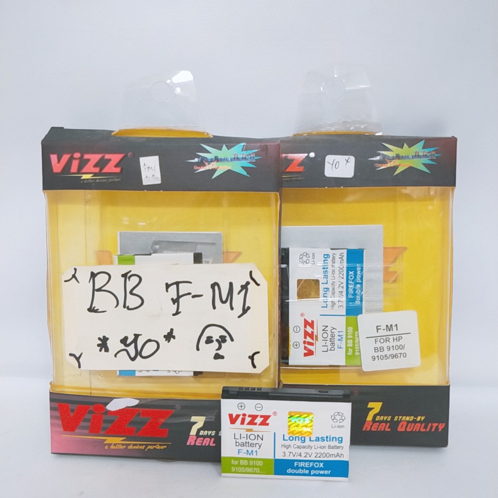 BATERAI ORIGINAL VIZZ DOUBLE POWER BLACKBERRY F-M1