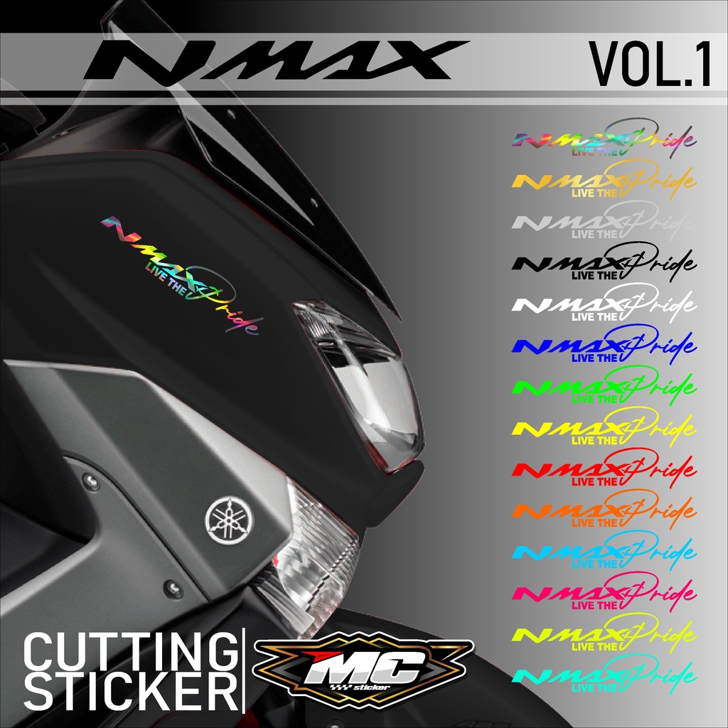 Cutting Sticker NMAX - Aksesoris Stiker Lis Variasi Motor Yamaha NMAX 155 Signature Live The Pride H