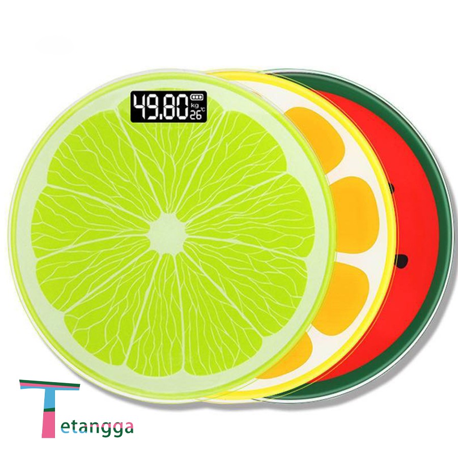 Timbangan Badan lucu/Timbangan Badan Digital Lucu Motif Buah Fruit Weight Scale Weight Loss Body Fat