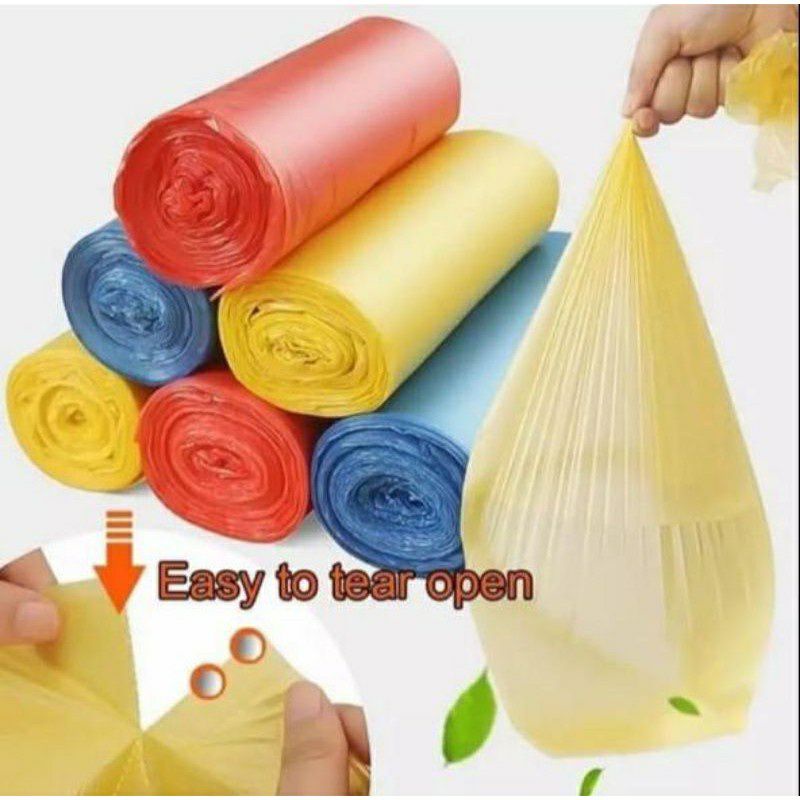 [CTK] PROMO KANTONG PLASTIK SAMPAH 45X50CM ISI 15PCS / KANTONG PLASTIK GULUNG ROLL / PLASTIC TRASH/ KANTONG SAMPAH RINGAN