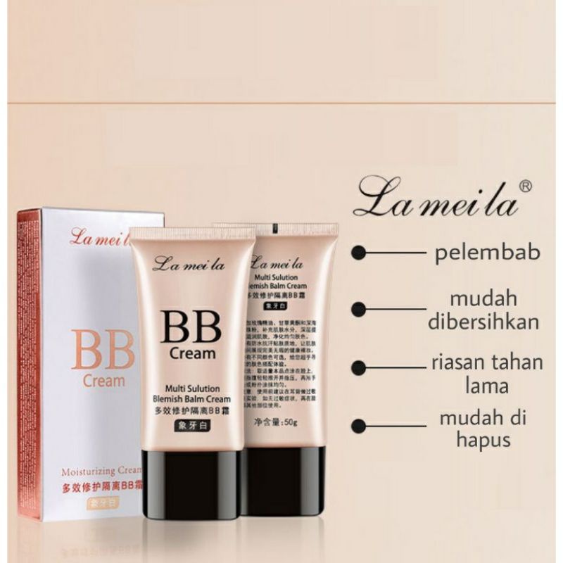 (COD) BB CREAM LAMEILA MULTI SULUTION 50gr - BLEMISH BALM CREAM 12 JAM