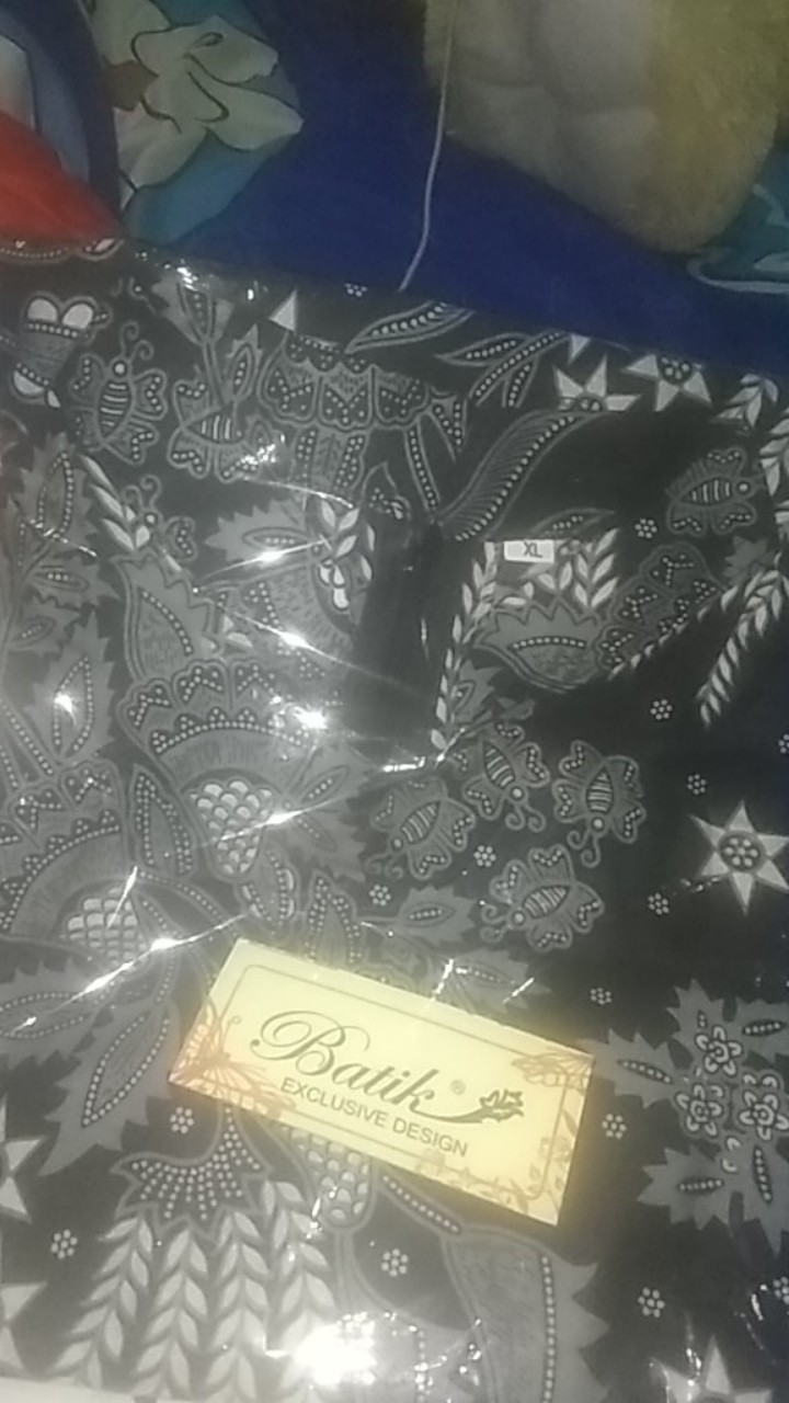 Batik Tunik Shibori Jumputan Terbaru Size S-3l / Hrb026 Yelbor Navbor / Biru Putih / Original..