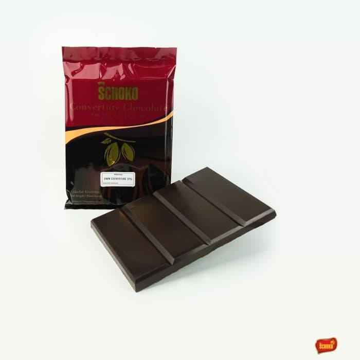 

PROMO - DARK CHOCOLATE COUVERTURE 72% SCHOKO 1KG / COKELAT BLOK 72%