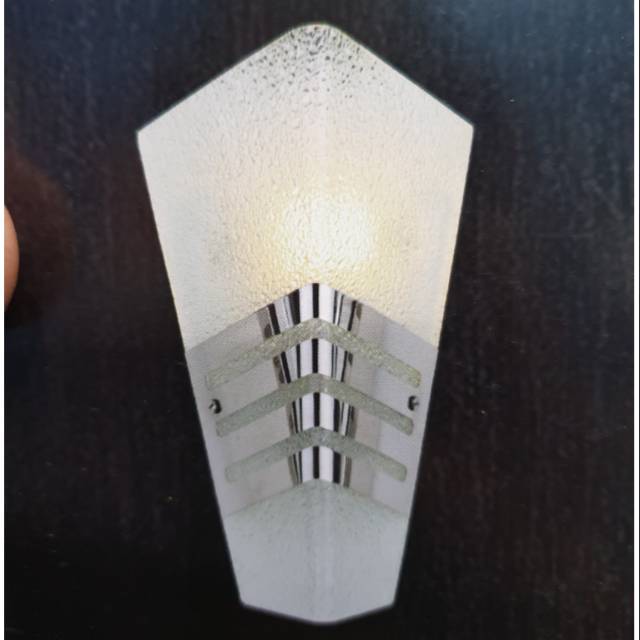 LAMPU DINDING MINIMALIS KACA TEBAL 1 LAMPU