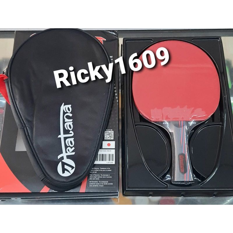 BET TENIS MEJA KATANA KB-05 / BET PINGPONG KATANA KB 05 CARBON PRO NANO - BONUS COVER - ORIGINAL