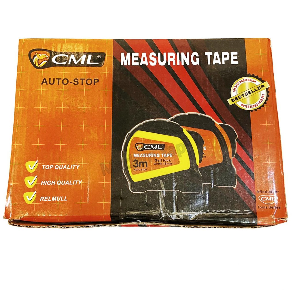 METERAN KARET TUKANG 3 METER AUTOSTOP 3 M Meter 5 M Meter CML BAGUS