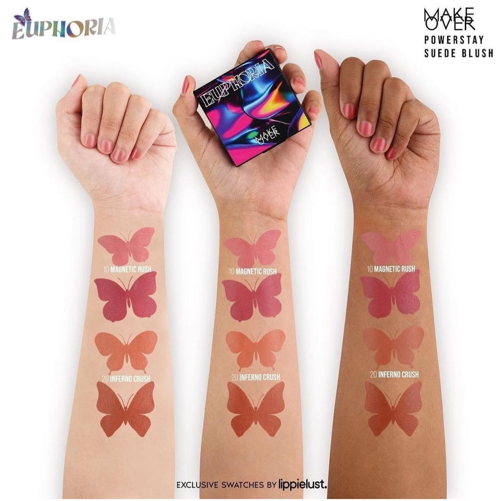 `ღ´ PHINKL `ღ´ Make Over Euphoria SERIES LIP CREAM &amp; SUEDE BLUSH NEW perona pipi premium kelas sultan