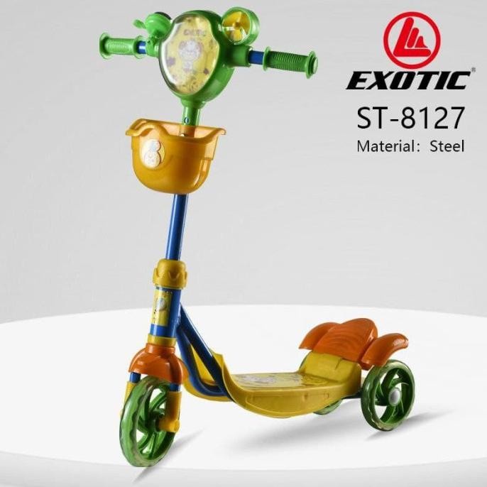 Scooter Skuter Anak Otoped Exotic ST8127 Roda 3 Bisa di Lipat By Pacific-1