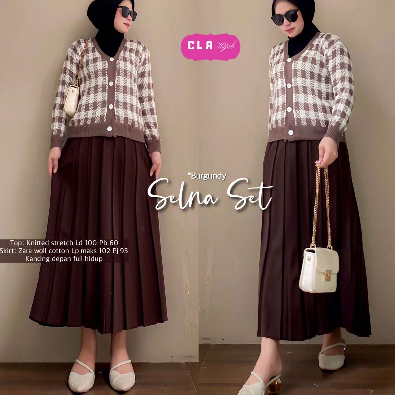 Selna Set Atasan dan Skirt by Cla Hijab