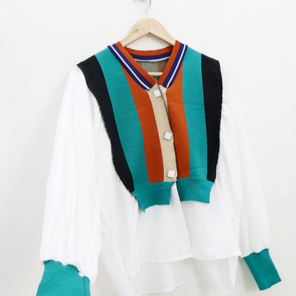 Oona mix knit cardy - Thejanclothes