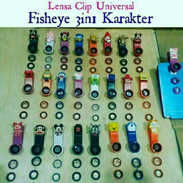 LENSA FISHEYE 3IN1 SPECIAL KARAKTER / FISHEYE KARAKTER DISNEY